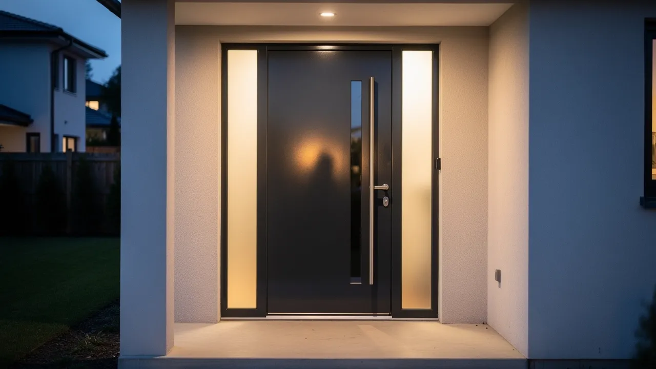 Porte d'entrée renforcée d'un pavillon à Toulouges