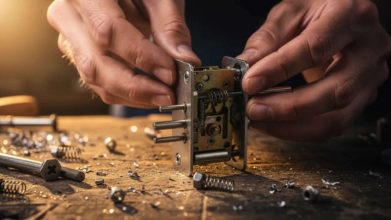 Illustration : Les 7 erreurs de bricolage qui ruinent une serrure