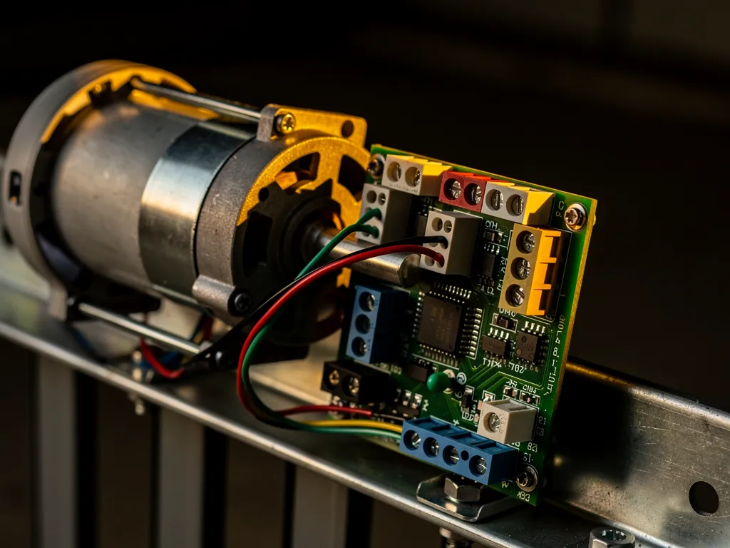 Moteur et platine d'un portail électrique