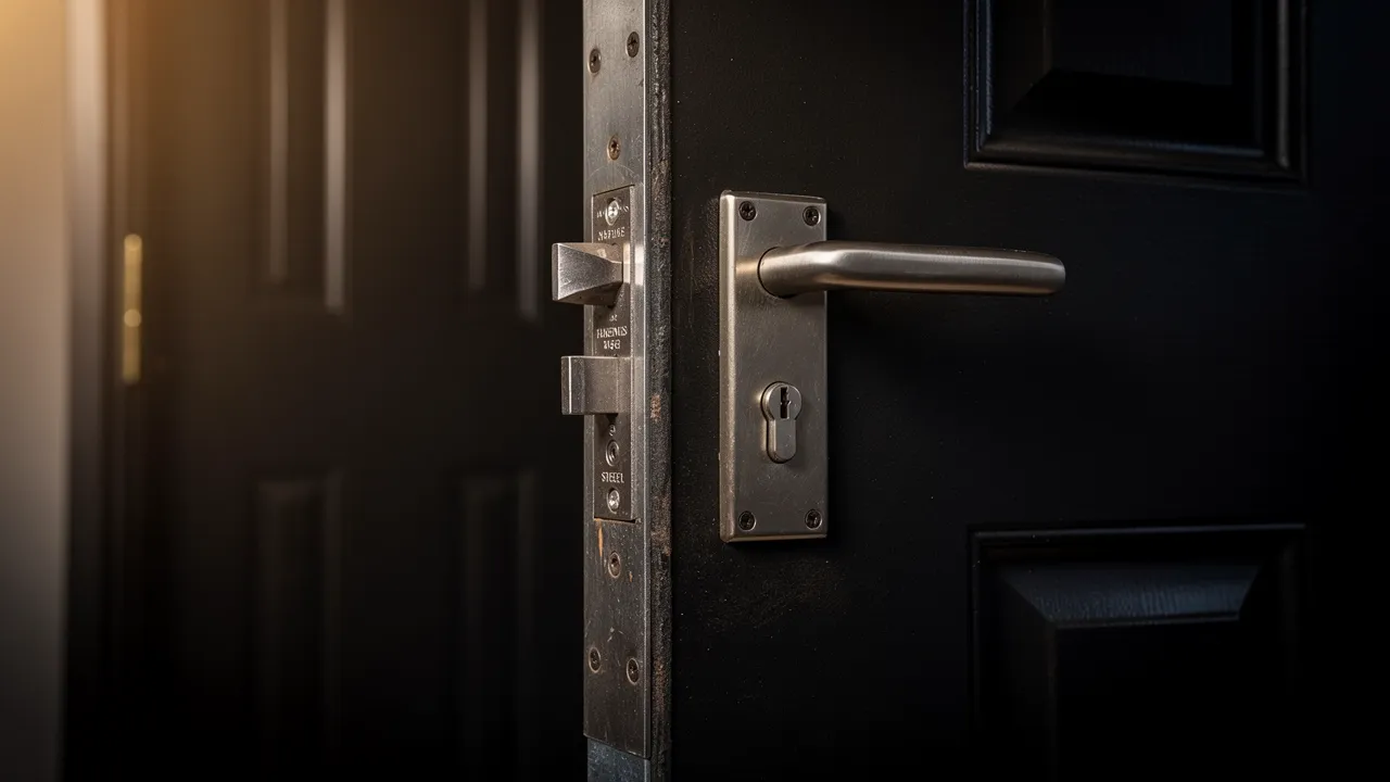 Illustration : La porte de service, point faible oublié