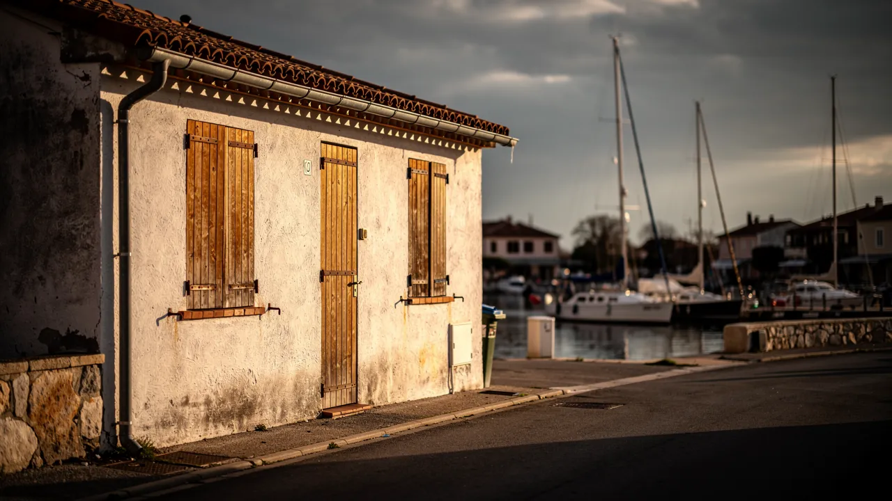 Maison fermée près de la marina de Canet-en-Roussillon hors saison